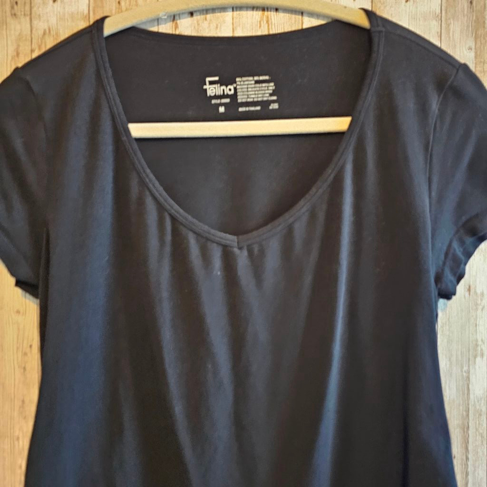 Women's Felina Maternity Top, Black, M - Picture 3 of 7